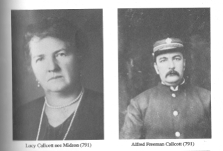 Lucy Callcott nee Midson and Alf Callcott - source "The Small Family in the Illawarra 1788-1988"