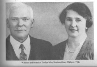 William and Beatrice Southwell - source "The Small Family in Australia 1788-1988"